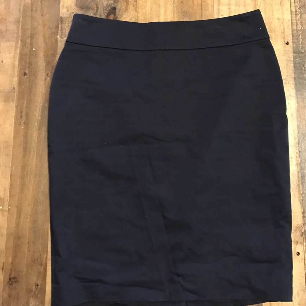 Ann Taylor Navy Pencil Skirt